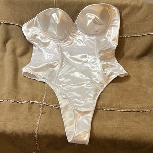White Playboy Bodysuit